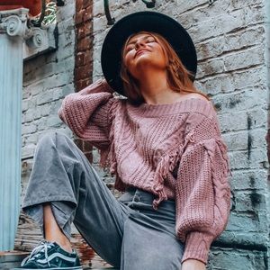 Mauve About You Sweater